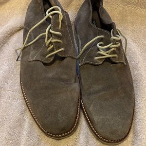 Aston Grey Men's Suede Lace Up Casual Shoes - size 12